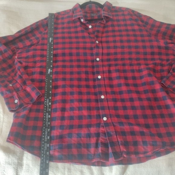 Untuckit Mens Long Sleeve Check Button Down Shirt XXXL Lumberjack 100%Cotton - Picture 9 of 11